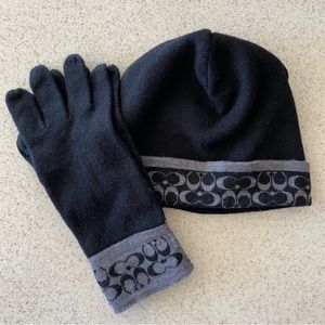 Coach Hat and Gloves Set